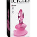 Pipedream Products Anal Toy Icicles No 90 Glass Anal Plug with Suction Cup