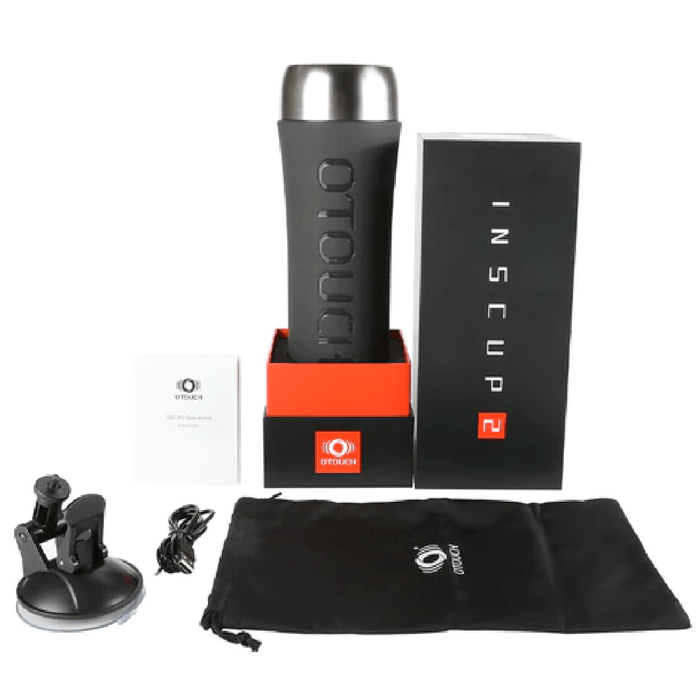 Inscup 2 Heating & Vibrating Penis Masturbator with Mount