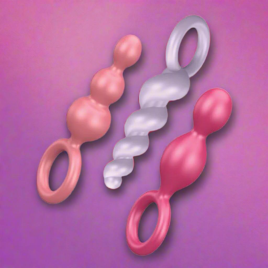 Satisfyer Plug Set Of 3 Silicone Butt Plug Anal Trainers - Multi Color