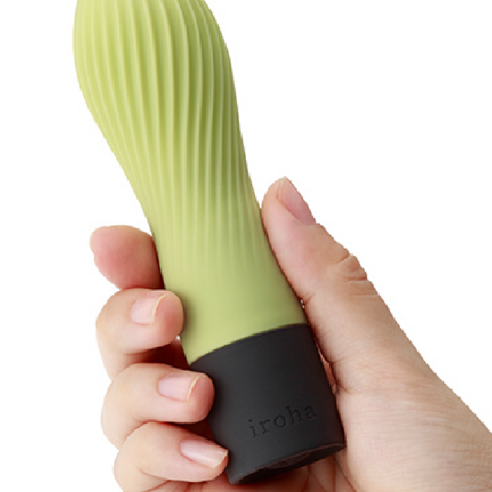 Tenga Vibrator Iroha Zen Matcha Waterproof Silicone Mini Vibrator - Green