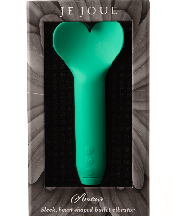 Je Joue Vibrator Je Joue Amour Heart Shaped Tip Bullet Vibrator - Green