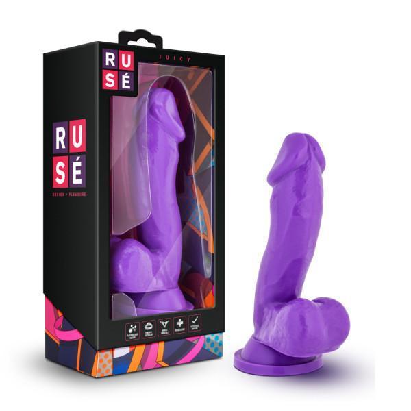 Blush Novelties Dildo Ruse Juicy Realistic 7.25 Inch Silicone Dildo