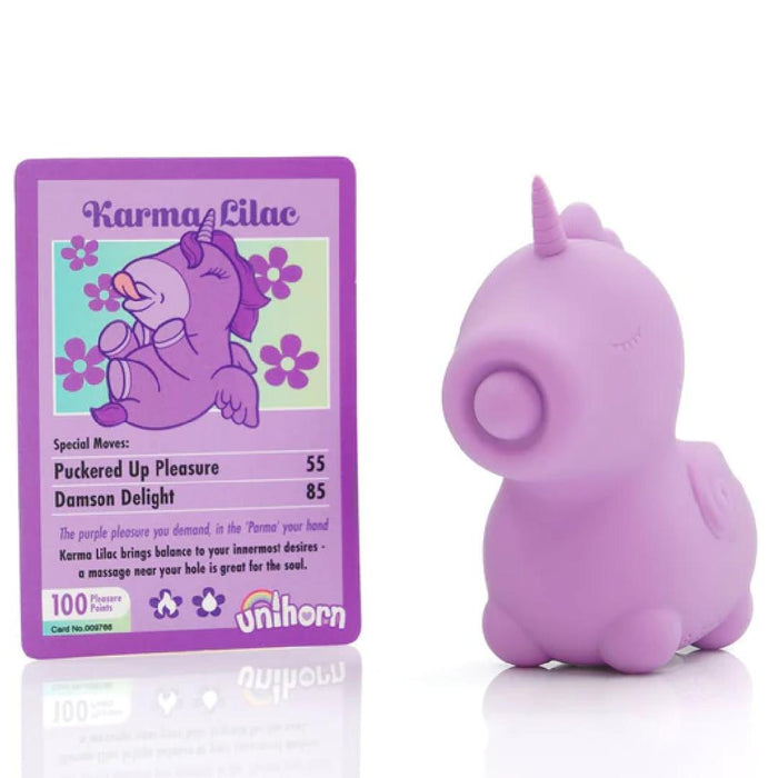 Karma Unicorn Shaped Massaging Tongue Clitoral Vibrator - Lilac