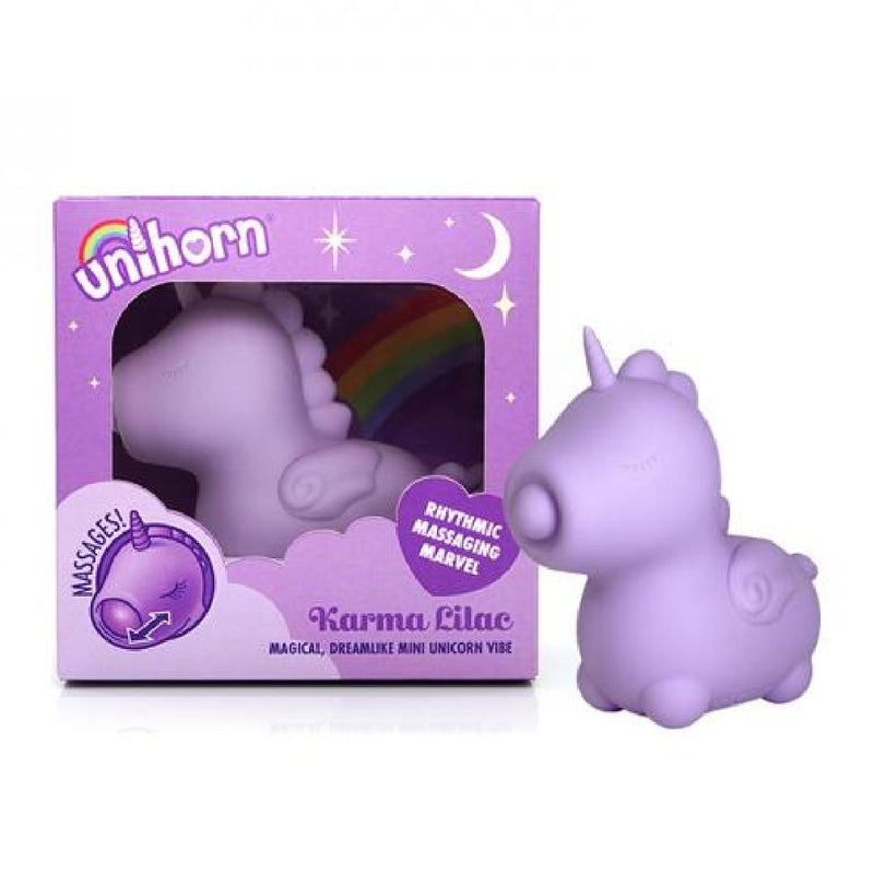 Karma Unicorn Shaped Massaging Tongue Clitoral Vibrator - Lilac