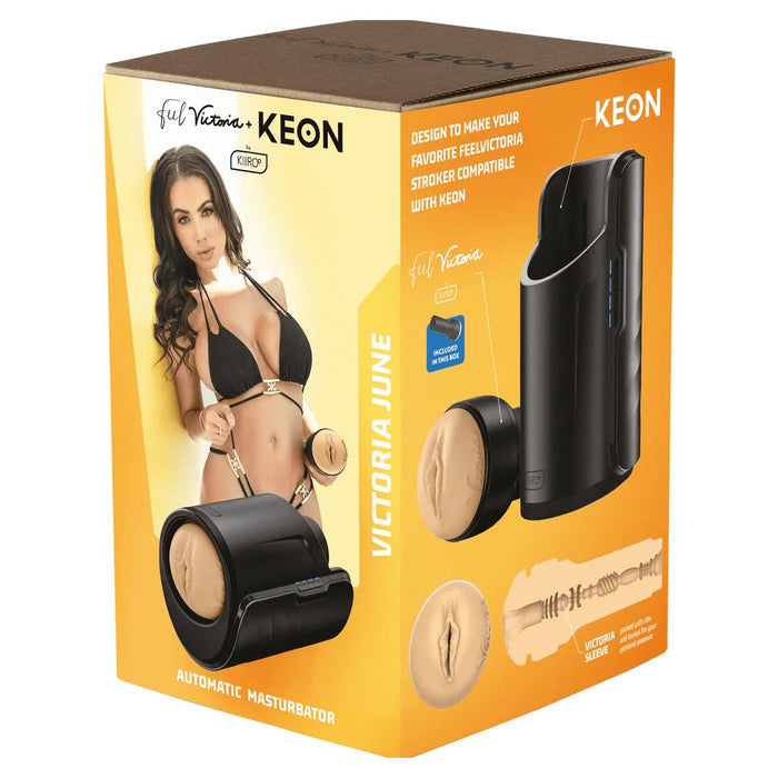 Kiiroo Feel Victoria Stroker + Keon Combo Set (Victoria June Pussy)