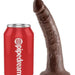 Pipedream Products Dildo King Cock 7 Inch Suction Cup Dildo - Chocolate