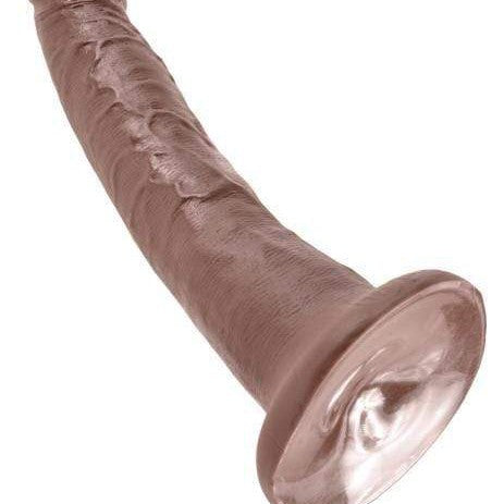 Pipedream Products Dildo King Cock 7 Inch Suction Cup Dildo - Chocolate