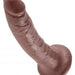 Pipedream Products Dildo King Cock 7 Inch Suction Cup Dildo - Chocolate