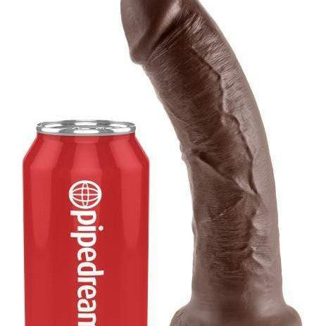 Pipedream Products Dildo King Cock 8 Inch Suction Cup Dildo - Chocolate