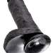 Pipedream Products Dildo King Cock 8 Inch Suction Cup Dildo with Balls - Black