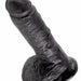 Pipedream Products Dildo King Cock 8 Inch Suction Cup Dildo with Balls - Black