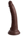 Pipedream Products Dildo King Cock Elite 7" Silicone Dual Density Dildo - Chocolate