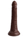 Pipedream Products Dildo King Cock Elite 7" Silicone Dual Density Dildo - Chocolate