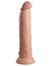 Pipedream Products Dildo King Cock Elite 9" Vibrating Silicone Dual Density Dildo with Remote  - Vanilla