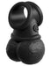 Pipedream Products Dildo Accessory King Cock Elite Swinging Silicone Balls - Black