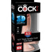 Pipedream Products Dildo King Cock Plus Triple Density 6.5 Inch Dildo with Balls - Vanilla