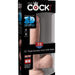 Pipedream Products Dildo King Cock Plus Triple Density 7.5 Inch Dildo with Balls - Vanilla