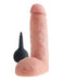 Pipedream Products Dildo King Cock Squirting 8 Inch Dildo with Balls - Vanilla