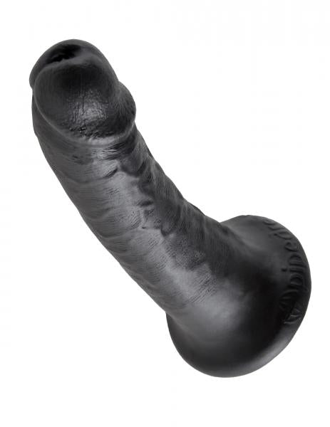 King Cock 6 Inch Suction Cup Dildo Black