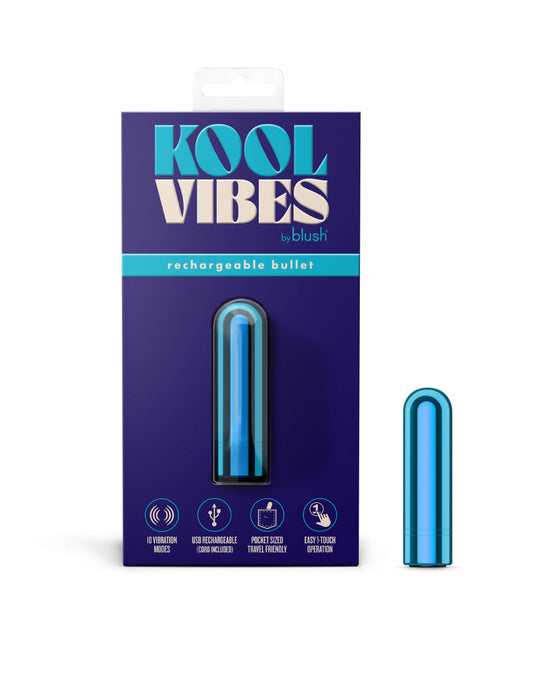 Kool Vibes Rechargeable Mini Bullet - Blue