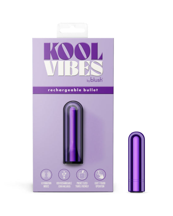 Kool Vibes Rechargeable Mini Bullet - Purple