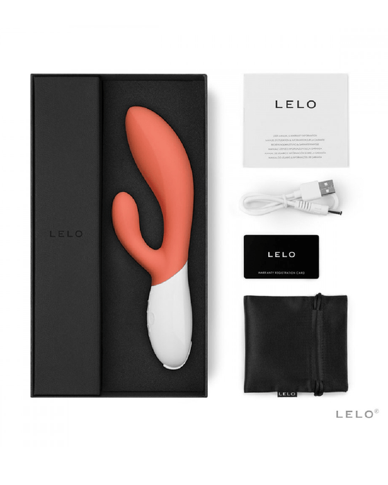 LELO Rabbit Vibrator LELO Ina 3 Powerful G-Spot Rabbit Vibrator- Coral