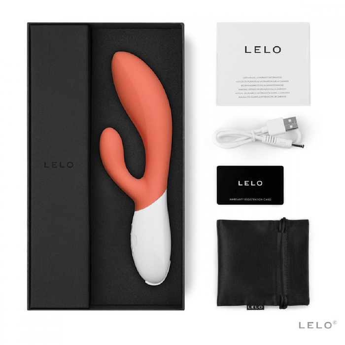 LELO Rabbit Vibrator LELO Ina 3 Powerful G-Spot Rabbit Vibrator- Coral