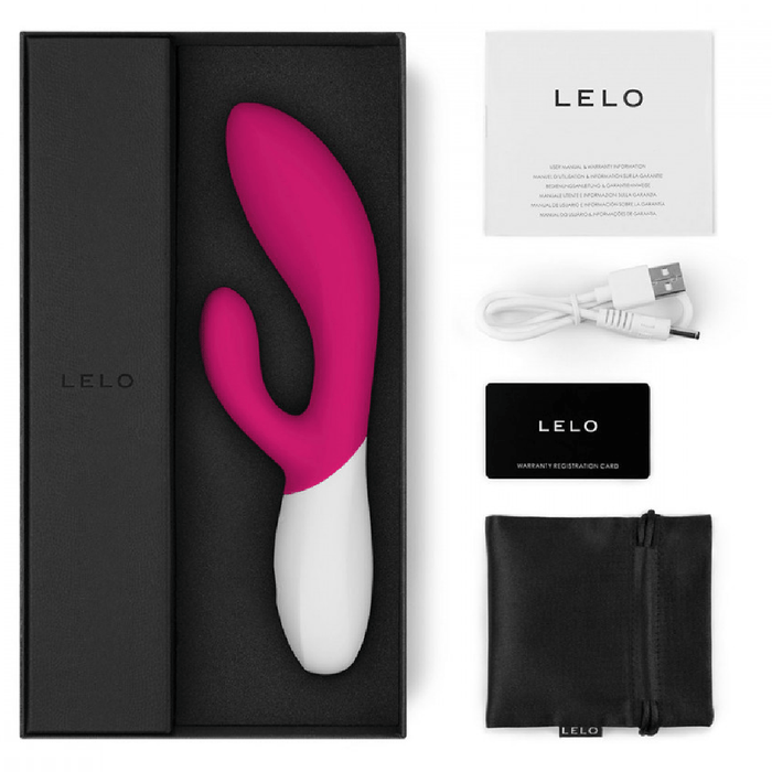 LELO Rabbit Vibrator LELO Ina Wave 2 G-Spot Rabbit Vibrator- Cerise