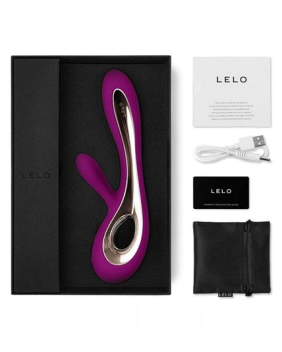 LELO Rabbit Vibrator LELO Soraya 2 Rechargeable Rabbit Vibrator - Deep Rose