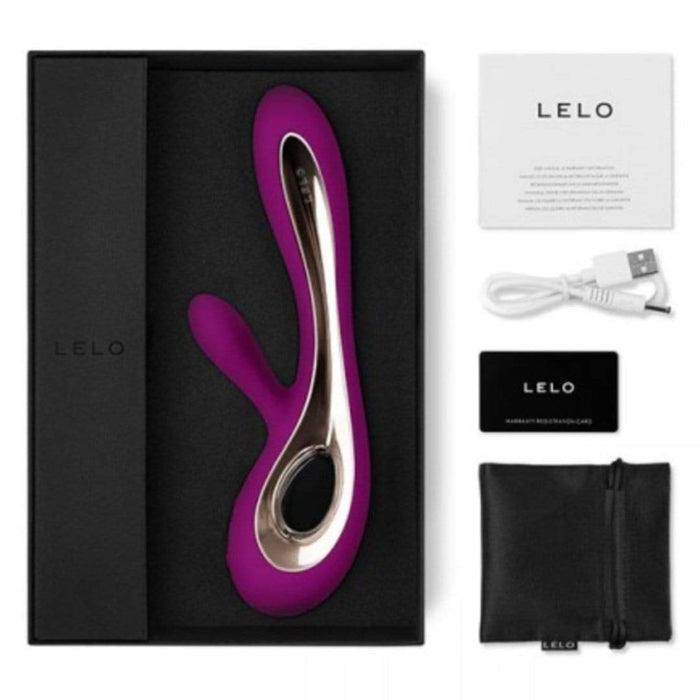 LELO Rabbit Vibrator LELO Soraya 2 Rechargeable Rabbit Vibrator - Deep Rose