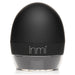 A small, black, egg-shaped object with a clear base, featuring the brand name "XR Brands" written in white text on the front. Named the Lady Licker Rotating Tongue Stimulator with Discreet Case, this device is made from premium silicone and USB rechargeable; its sleek and modern design is also waterproof.