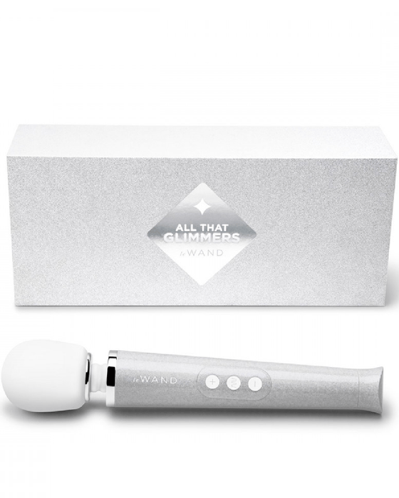 Le Wand Wand Le Wand All That Glimmers Wand Vibrator Set - White