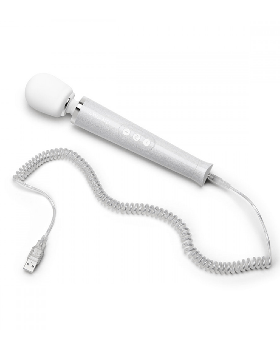 Le Wand Wand Le Wand All That Glimmers Wand Vibrator Set - White