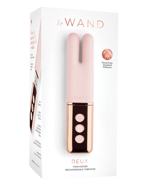 Le Wand Vibrator Le Wand Deux Twin Motor Vibrator - Rose Gold