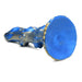 Lord Kraken Blue and Gold 8.5 Inch Silicone Dildo