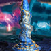 Lord Kraken Blue and Gold 8.5 Inch Silicone Dildo