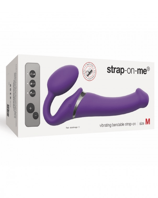 Lovely Planet Vibrator Lovely Planet Vibrating Strapless Strap-on Purple- Medium