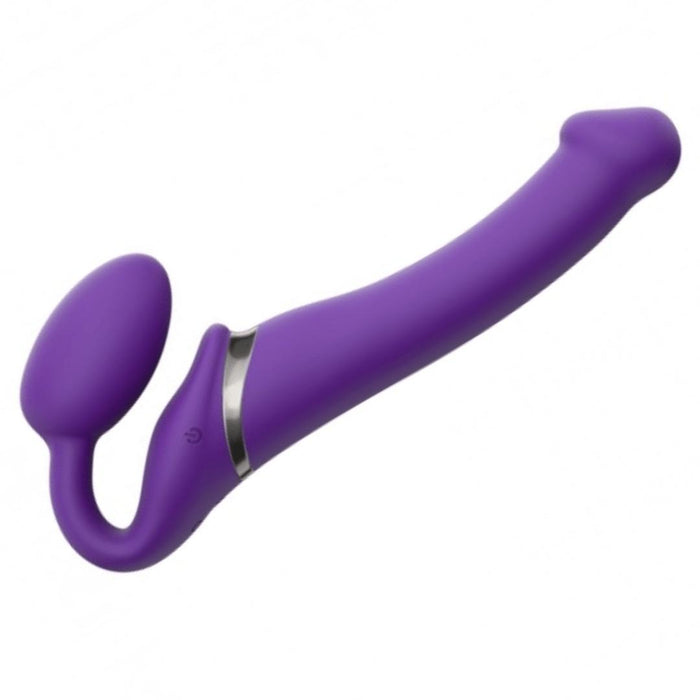 Lovely Planet Vibrating Strapless Strap-on Purple- Medium