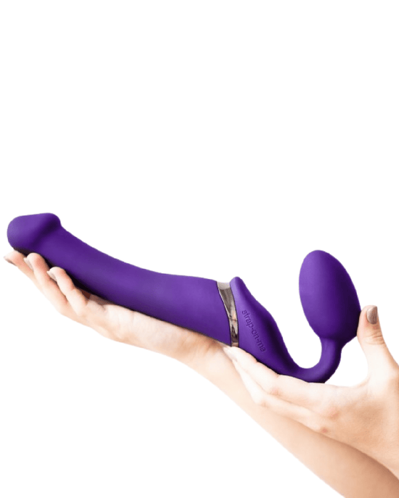 Lovely Planet Vibrator Lovely Planet Vibrating Strapless Strap-on Purple- Medium