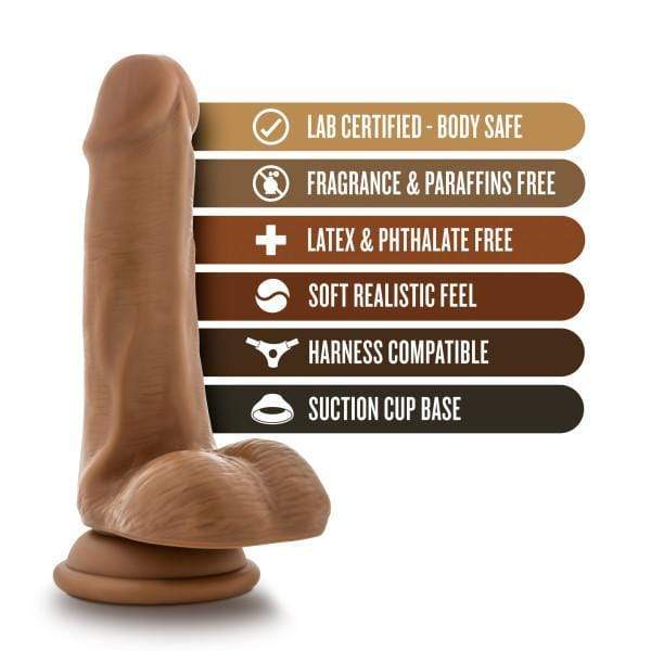 Blush Novelties Dildo Loverboy Captain Mike 6 Inch Suction Cup Dildo - Mocha