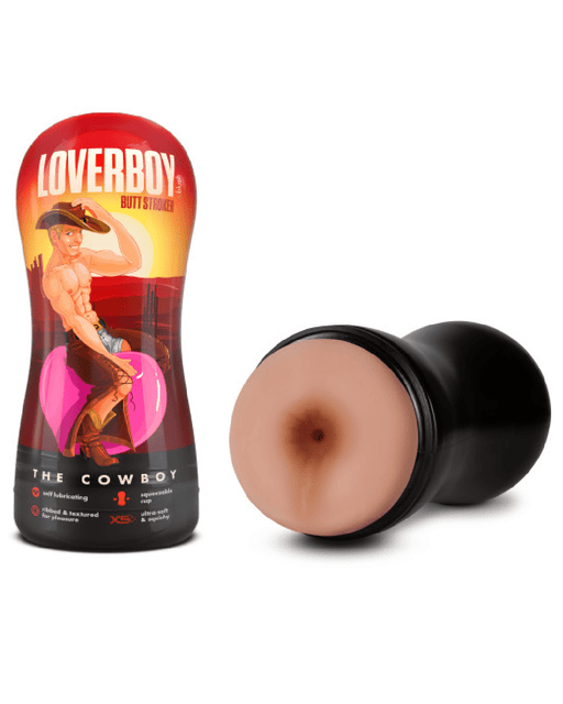 Blush Masturbator Loverboy Cowboy Self Lubricating Butt Stroker - Vanilla