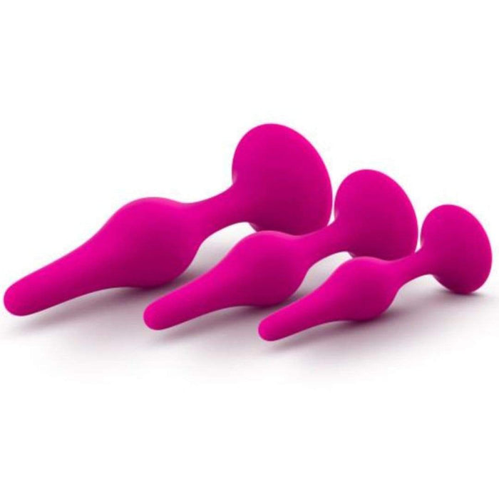 Blush Novelties Butt Plug Luxe Beginner 3 Plug Anal Trainer Set - Various Colours