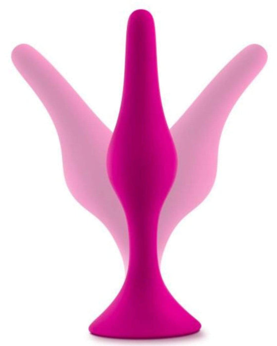 Blush Novelties Butt Plug Luxe Beginner 3 Plug Anal Trainer Set - Various Colours