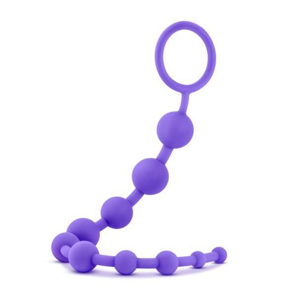 Blush Novelties Anal Beads Luxe Silicone 10 Anal Beads - Purple