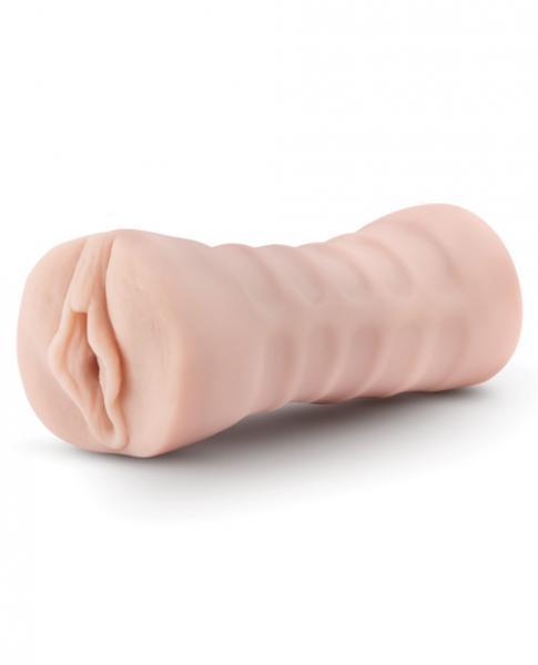 Blush Novelties Masturbator M For Men Ashley Vibrating Masturbator - Vanilla