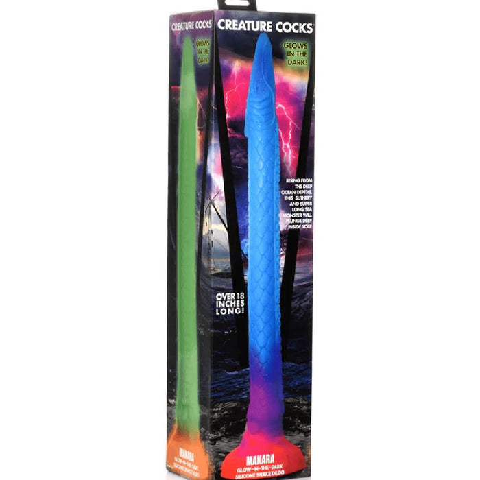 Makara Glow-In-The-Dark Silicone Snake Fantasy Dildo