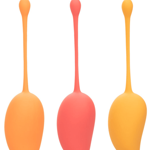 CalExotics Kegel Exerciser Mango 3 Piece Silicone Kegel Training Set