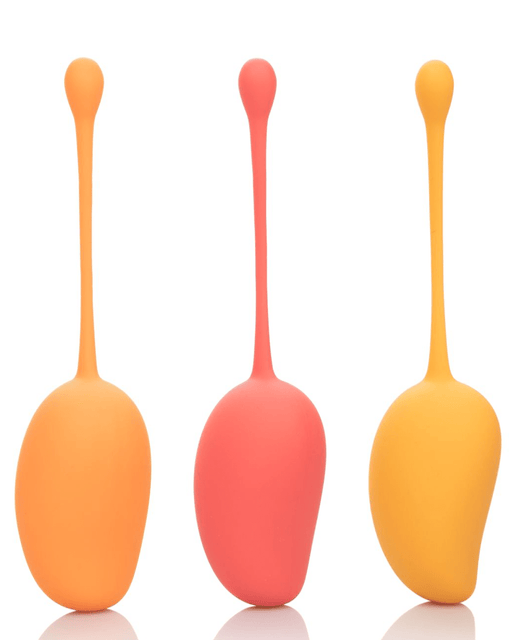 CalExotics Kegel Exerciser Mango 3 Piece Silicone Kegel Training Set