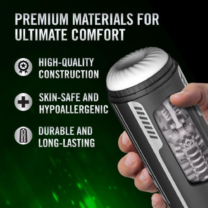 Master Blaster Vibrating, Stroking, Sucking, Warming, Automatic Stroker