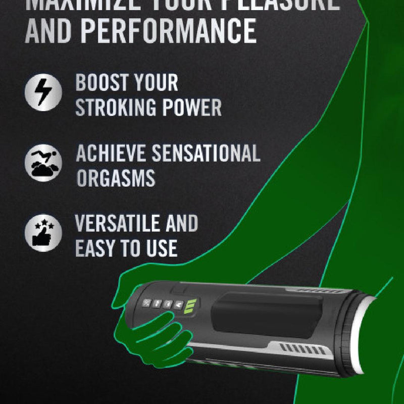 Master Blaster Vibrating, Stroking, Sucking, Warming, Automatic Stroker